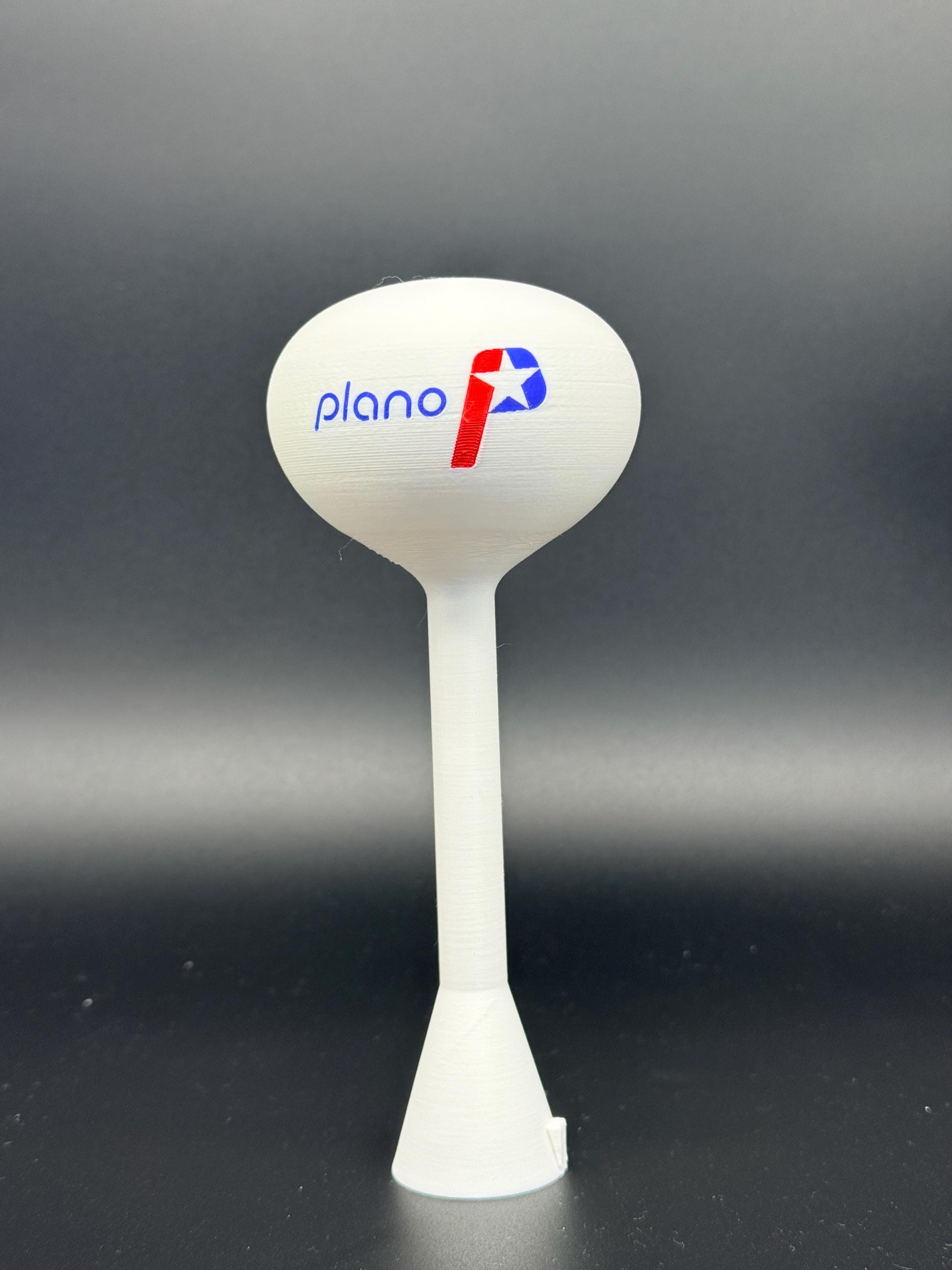 Plano Texas, Water Tower Model - Custom, 2 sizes! Miniature Collectible, Customizable