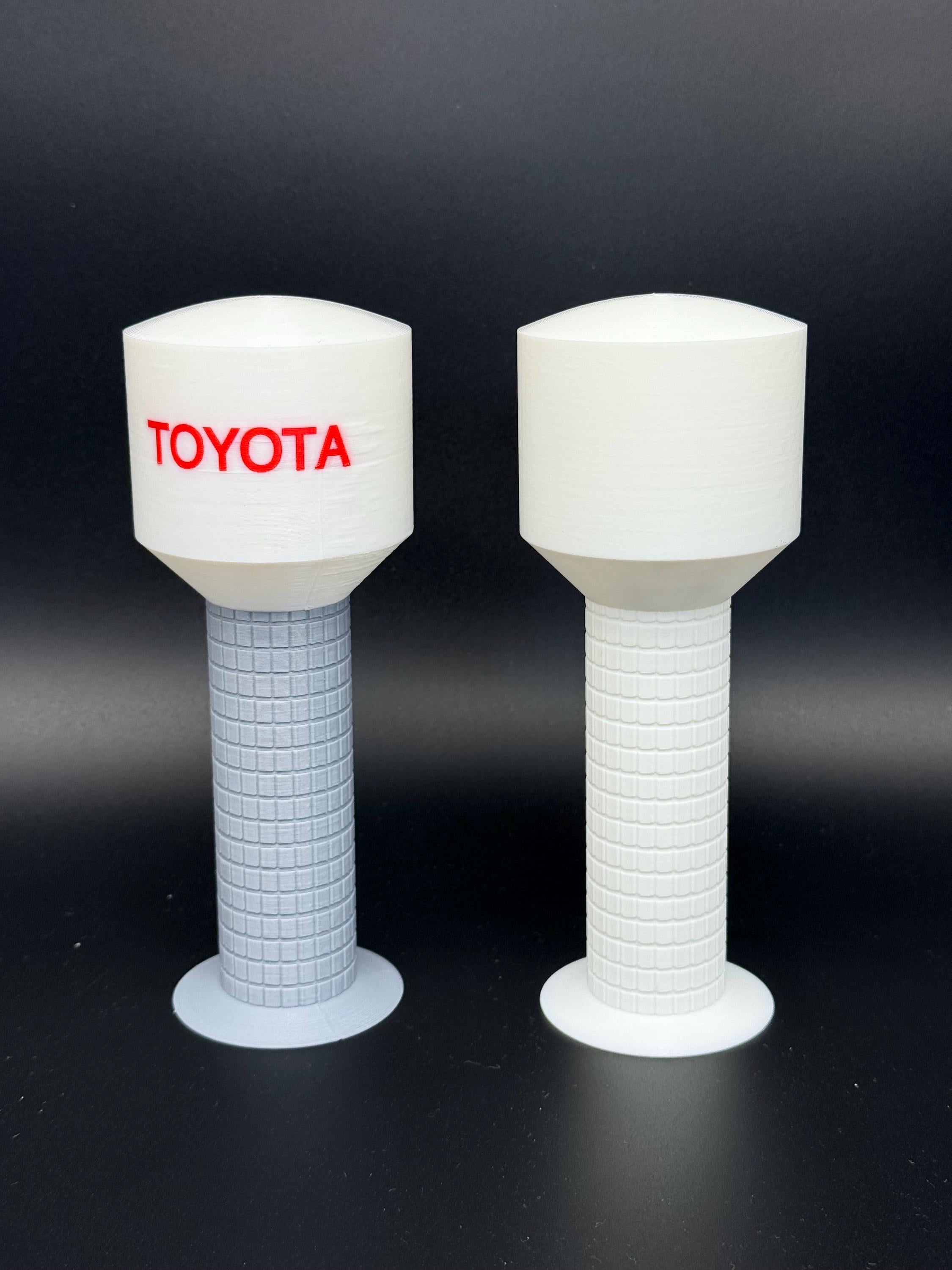 Customizable 3D Printed Water Tower, Model Railroad Scenery, Toy, Personalized Landmark