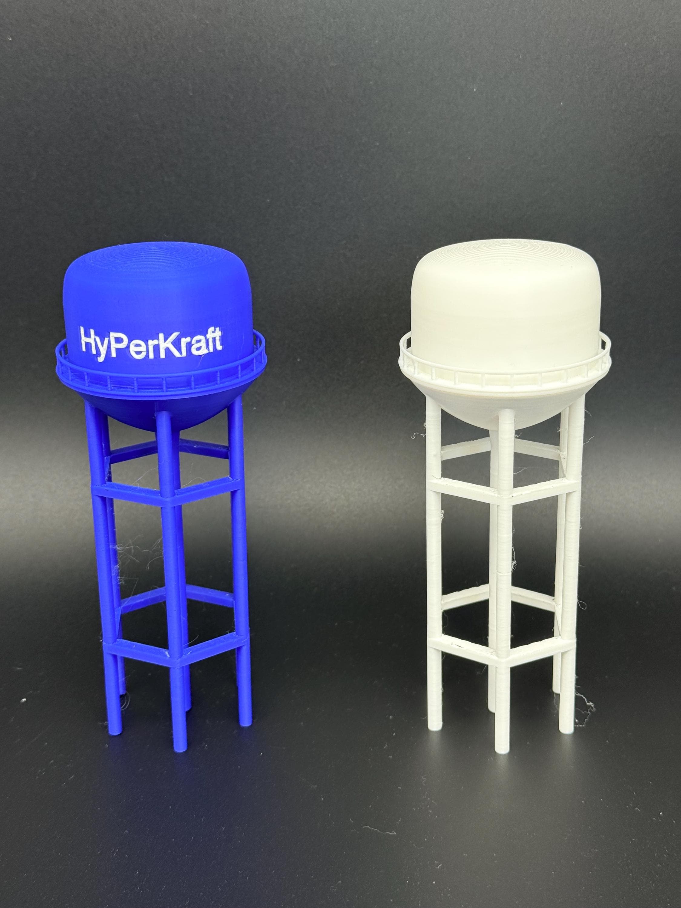 Customizable 3D Printed Water Tower, Model Railroad Scenery, Toy, Personalized Landmark