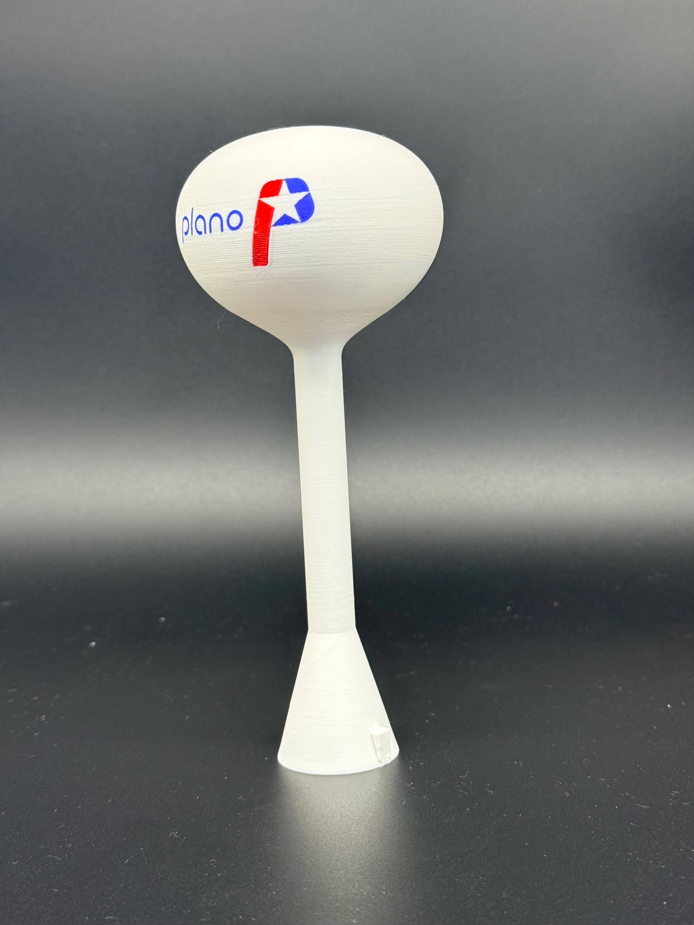Plano Texas, Water Tower Model - Custom, 2 sizes! Miniature Collectible, Customizable