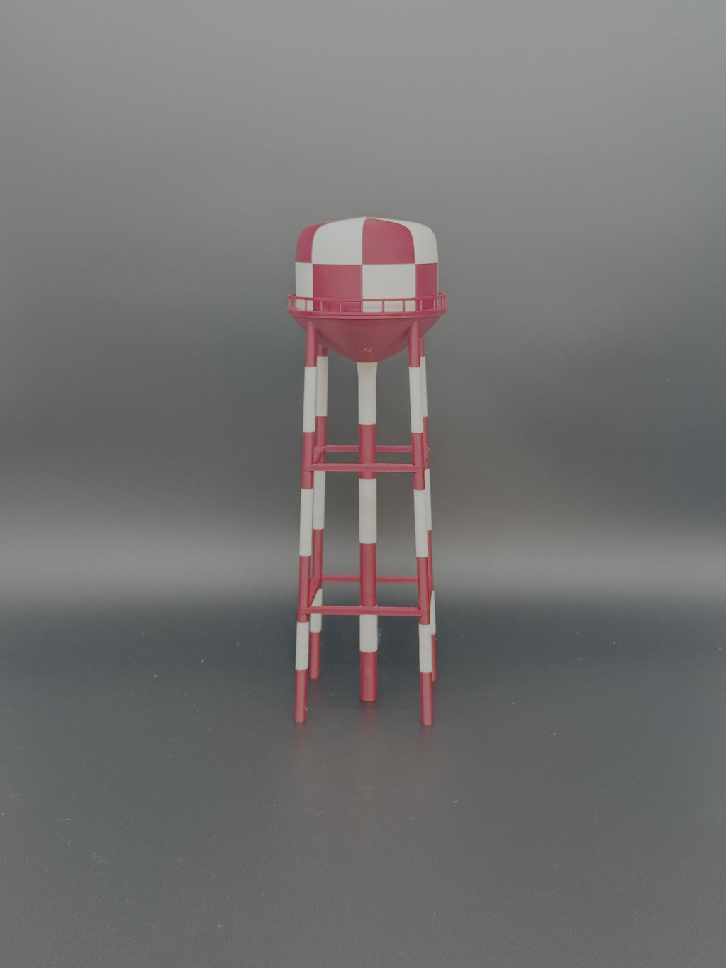 Customizable 3D Printed Water Tower, Model Railroad Scenery, Toy, Personalized Landmark