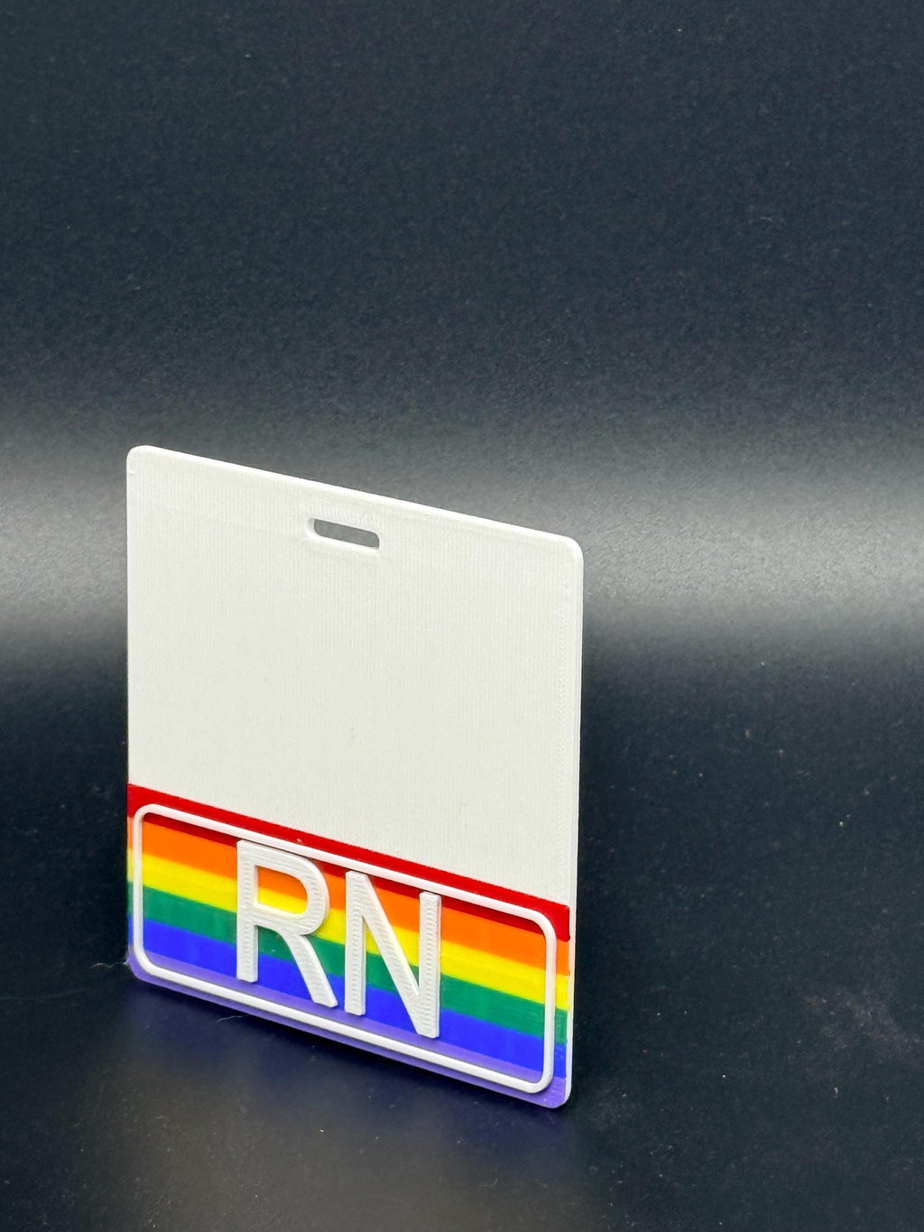 Volume discount! RN Rainbow Pride Badge Buddy – Durable 3D Printed Nurse ID Holder