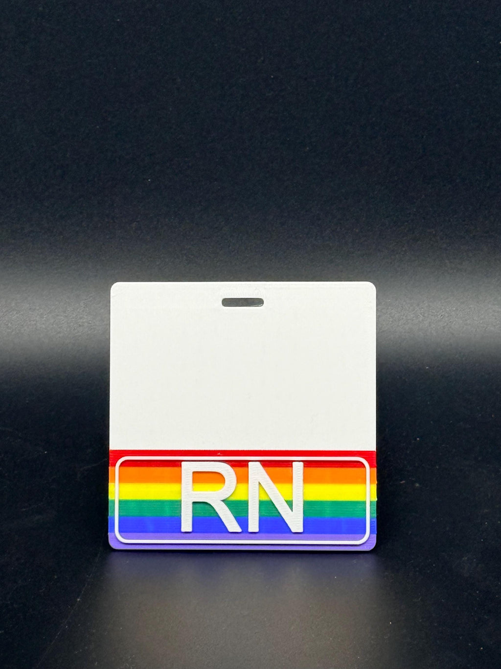 Volume discount! RN Rainbow Pride Badge Buddy – Durable 3D Printed Nurse ID Holder
