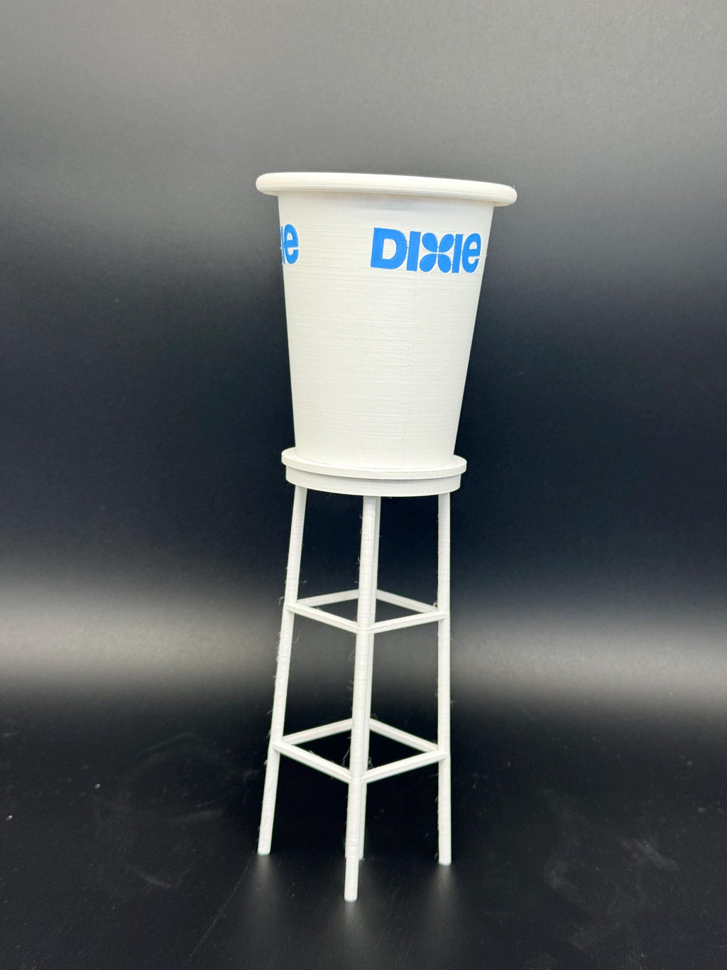 Dixie Cup Water Tower Replica Model: Lehigh Valley Historic Desk Decor (7in/10in)