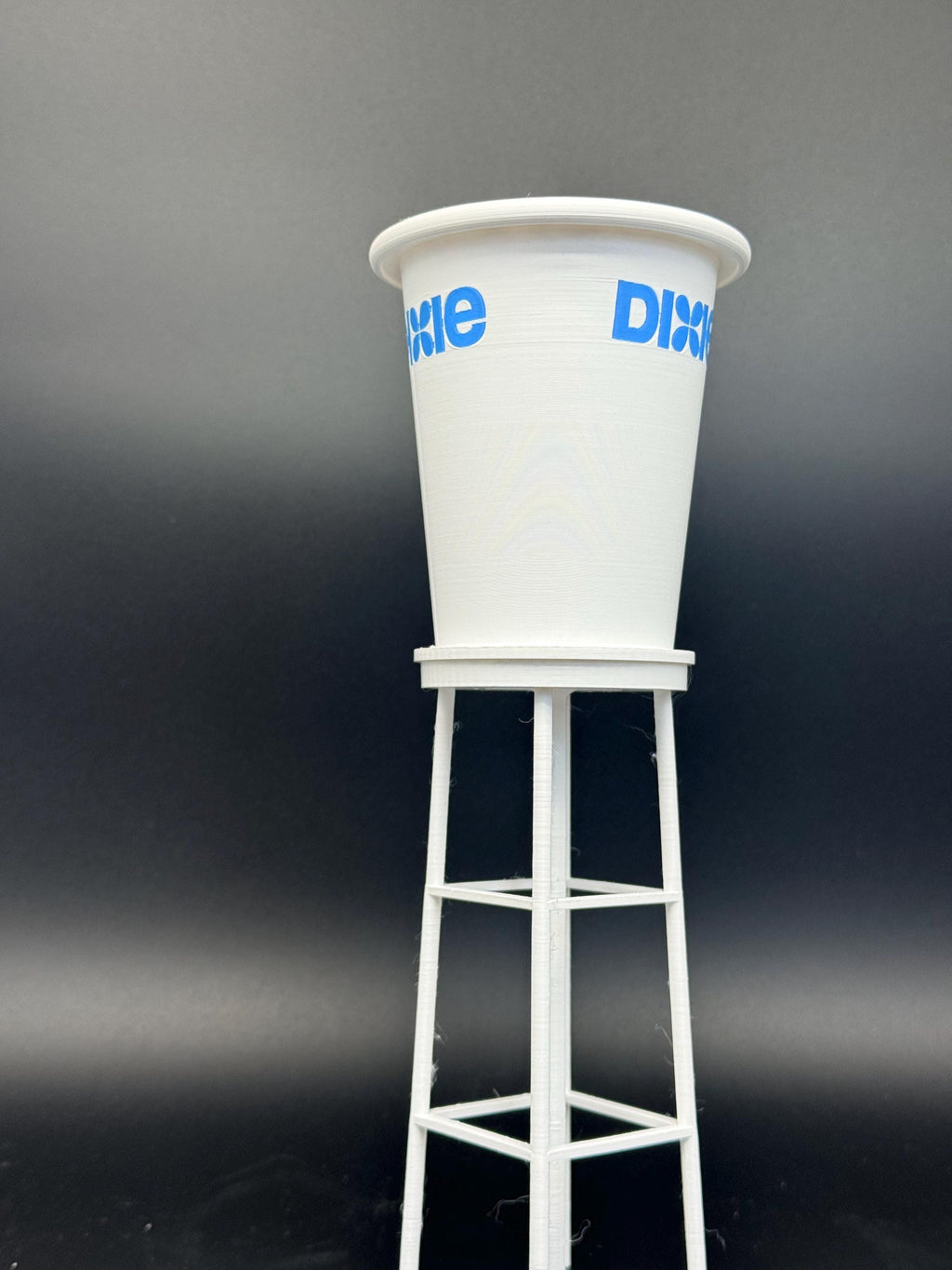 Dixie Cup Water Tower Replica Model: Lehigh Valley Historic Desk Decor (7in/10in)