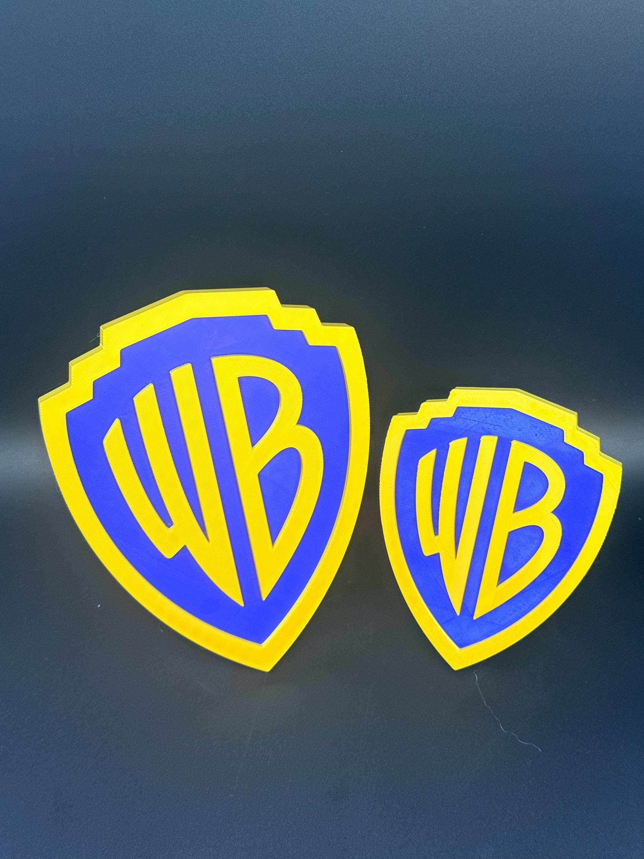 Warner Brother's Logo w/ hanging template, stand and nail hook