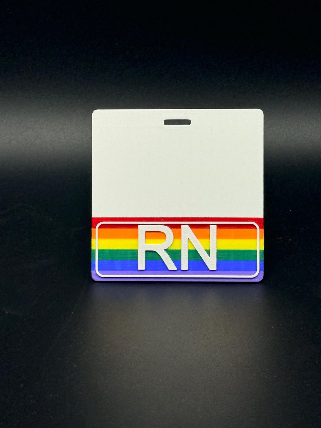 Volume discount! RN Rainbow Pride Badge Buddy – Durable 3D Printed Nurse ID Holder