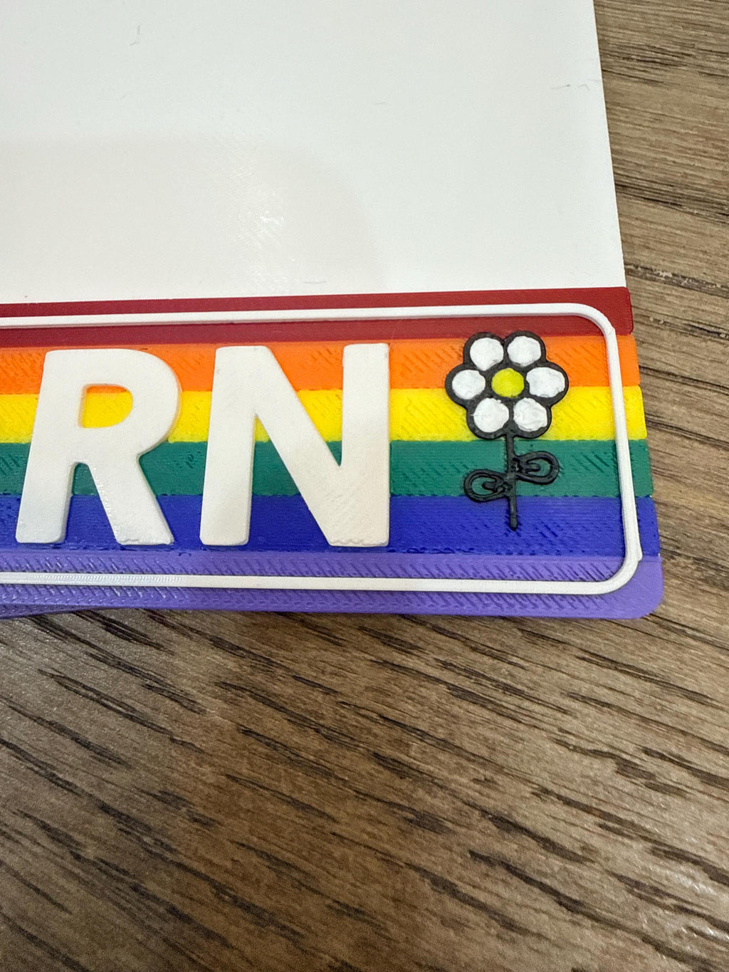 Volume discount! RN Rainbow Pride Badge Buddy – Durable 3D Printed Nurse ID Holder