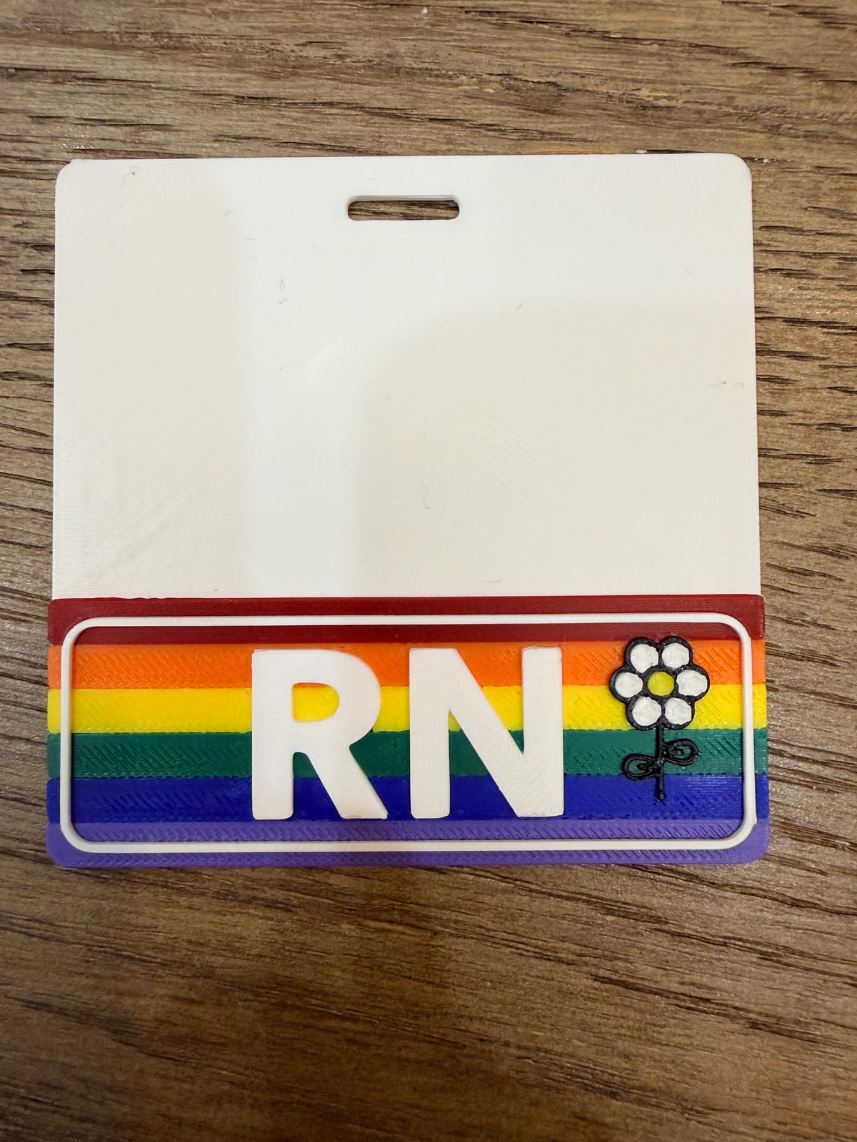 Volume discount! RN Rainbow Pride Badge Buddy – Durable 3D Printed Nurse ID Holder