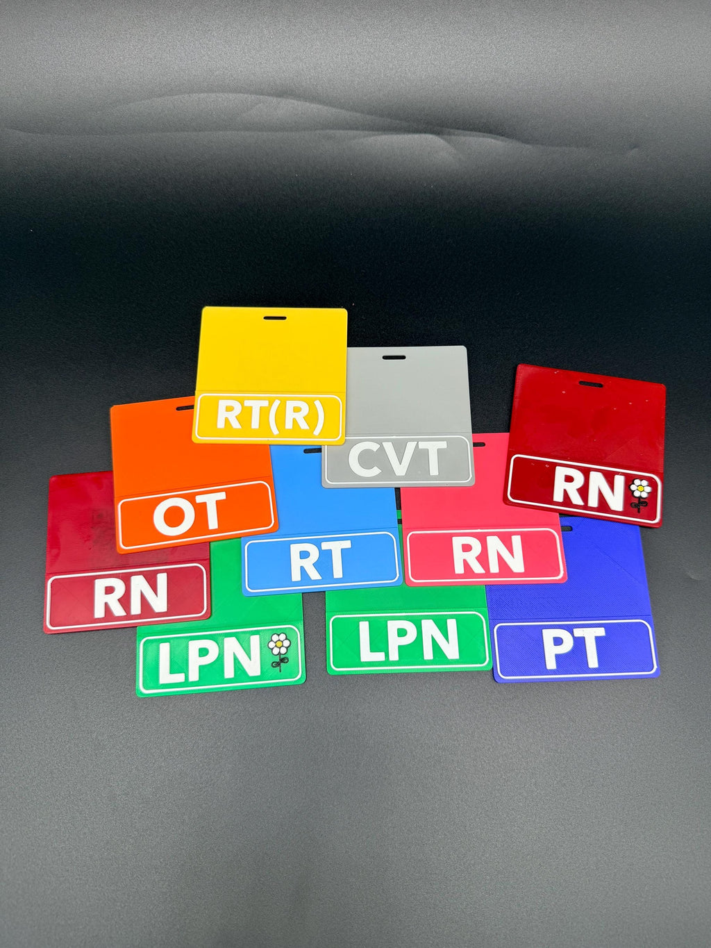 Volume discount! RN Rainbow Pride Badge Buddy – Durable 3D Printed Nurse ID Holder
