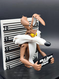 3D Printed Wile E. Coyote Mugshot - Convict Coyote - Looney Tunes Police Lineup Figurine - Cartoon Desk Decor Wiley Coyote